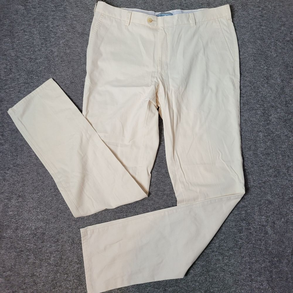 Peter Millar Contempory Fit Men's Chino Golf Pant Size 38  khaki Cotton Spandex